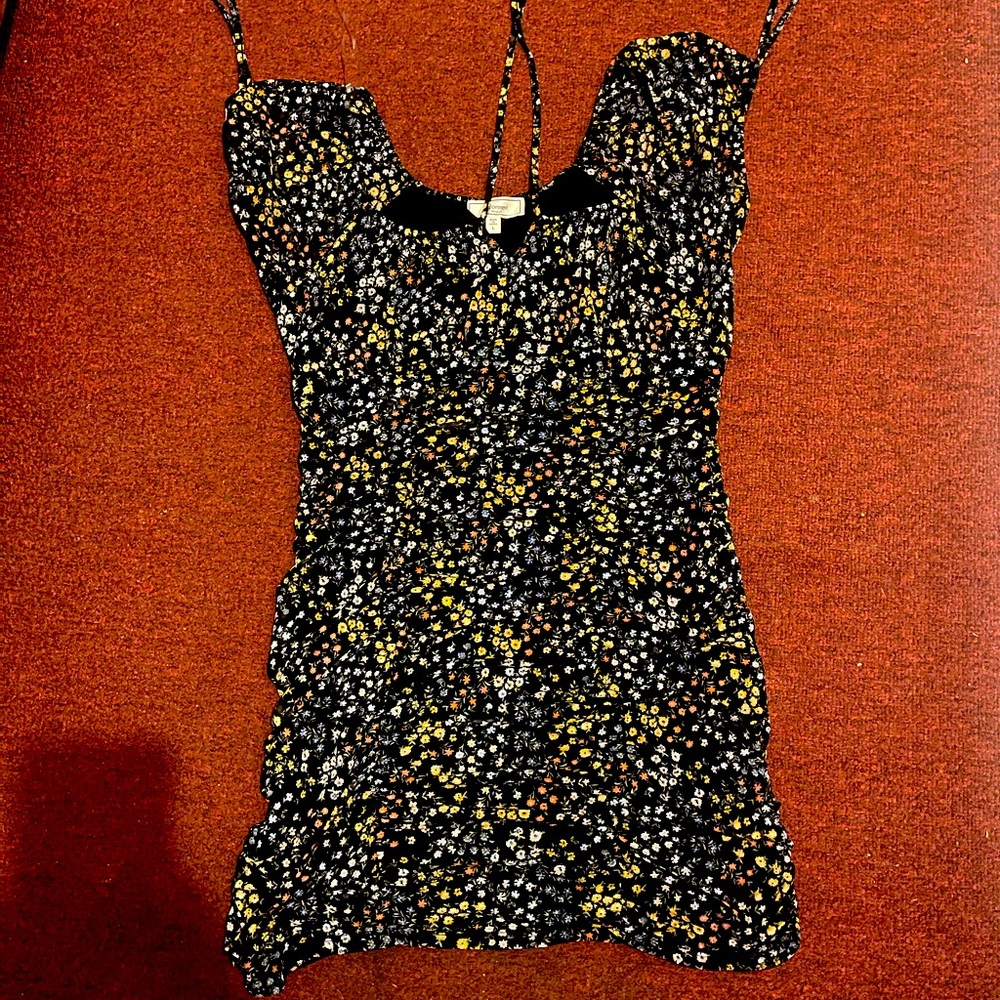 Cute flower mini dress